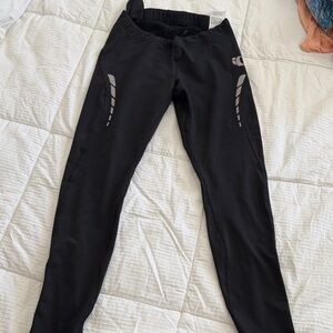 Pearl Izumi Black Athletic Pants with Reflective Accents